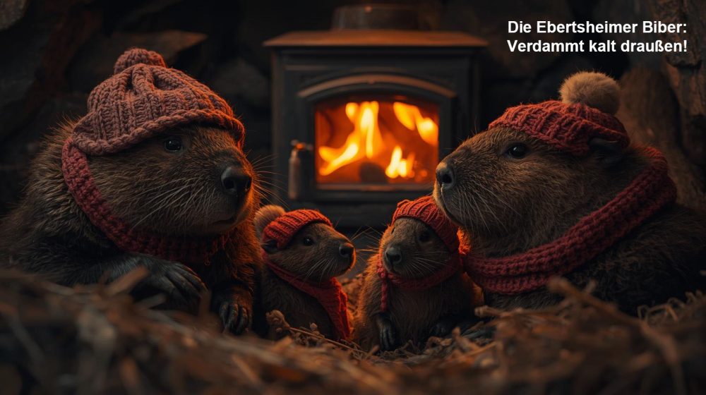 Biber Ebertsheim im Winter